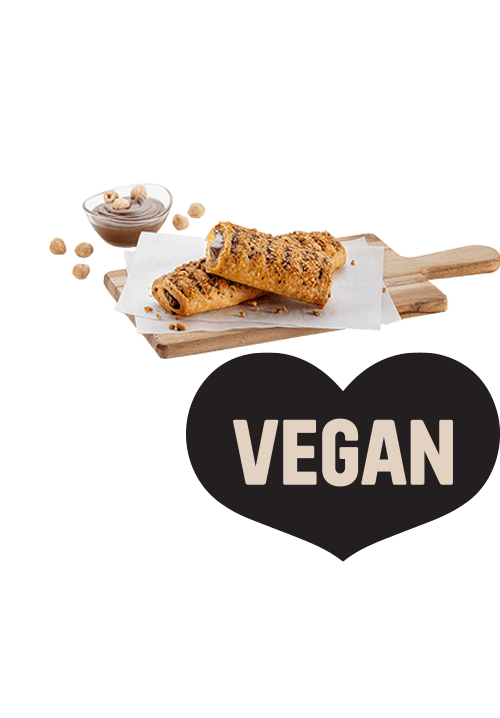 Φλογέρα με γέμιση πραλίνα φουντουκιού