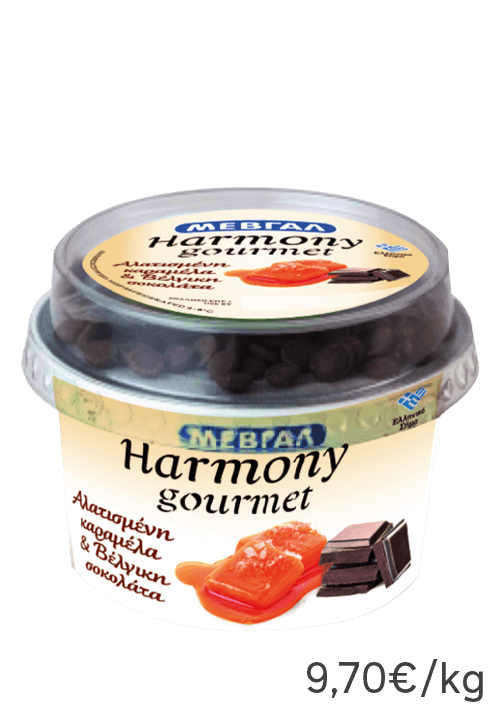 Harmony Gourmet Καραμέλα Αλατισμένη & Σκούρα Σοκολάτα Βελγίου ΜΕΒΓΑΛ 160g