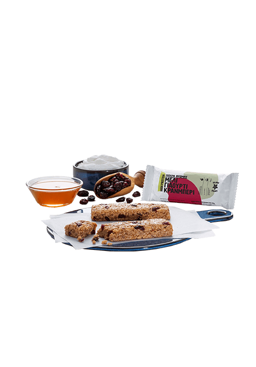 Μπάρα βρώμης, high protein με μέλι, γιαούρτι και κράνμπερι 60γρ