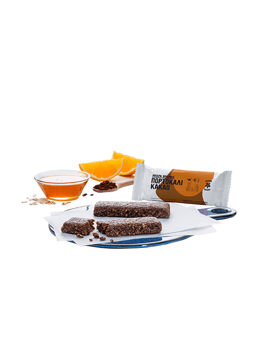 Μπάρα βρώμης με πορτοκάλι και κακάο 60γρ