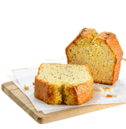Lemon cake with poppy seeds