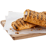 Flute filled with hazelnut praline