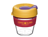 Glass Keep Cup Red 8οz