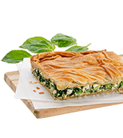 Traditional spinach and cheese pie