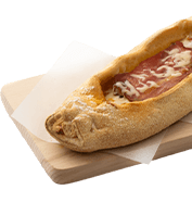 Italian Peinirli with gouda cheese and bacon