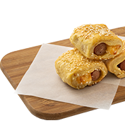 Little sausage pie with pecorino cheese