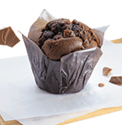 Double-chocolate muffin