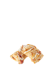 Σουσαμοπιτάκι με μπέικον και παρμεζάνα