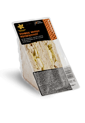 Sandwich Whole Grain Bread Chicken-Parmesane- Iceberg- Mustard and Honey Sauce